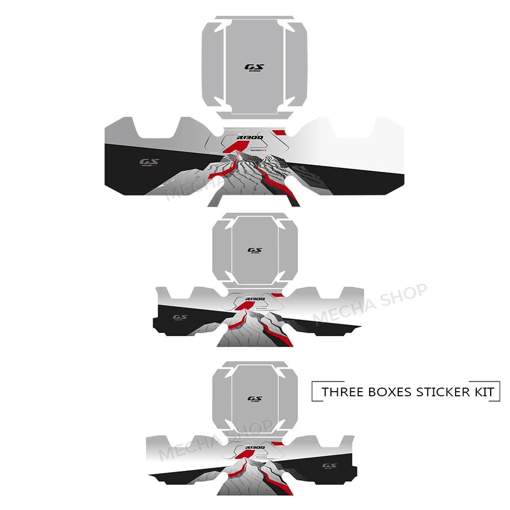 Aluminium Kofferaufkleber Motorrad Schutz Kit Für R1300GS Adventure 2025