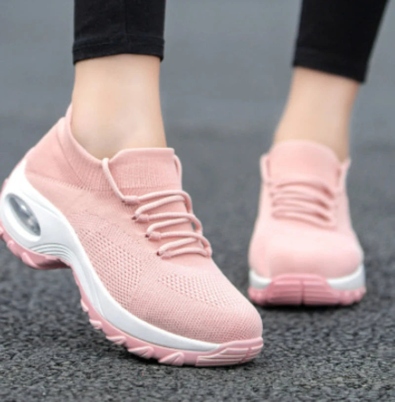 Damen Sneaker Gelb Sock Sneaker Leicht Atmungsaktiv Bequem