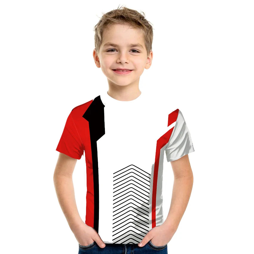 3D Druck T Shirt Kinder Unisex Casual Sommer Bequem Mode