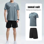 Jungen Sommer LaufSet Kurzarm T Shirt Und Shorts Schnelltrocknend Atmungsaktiv