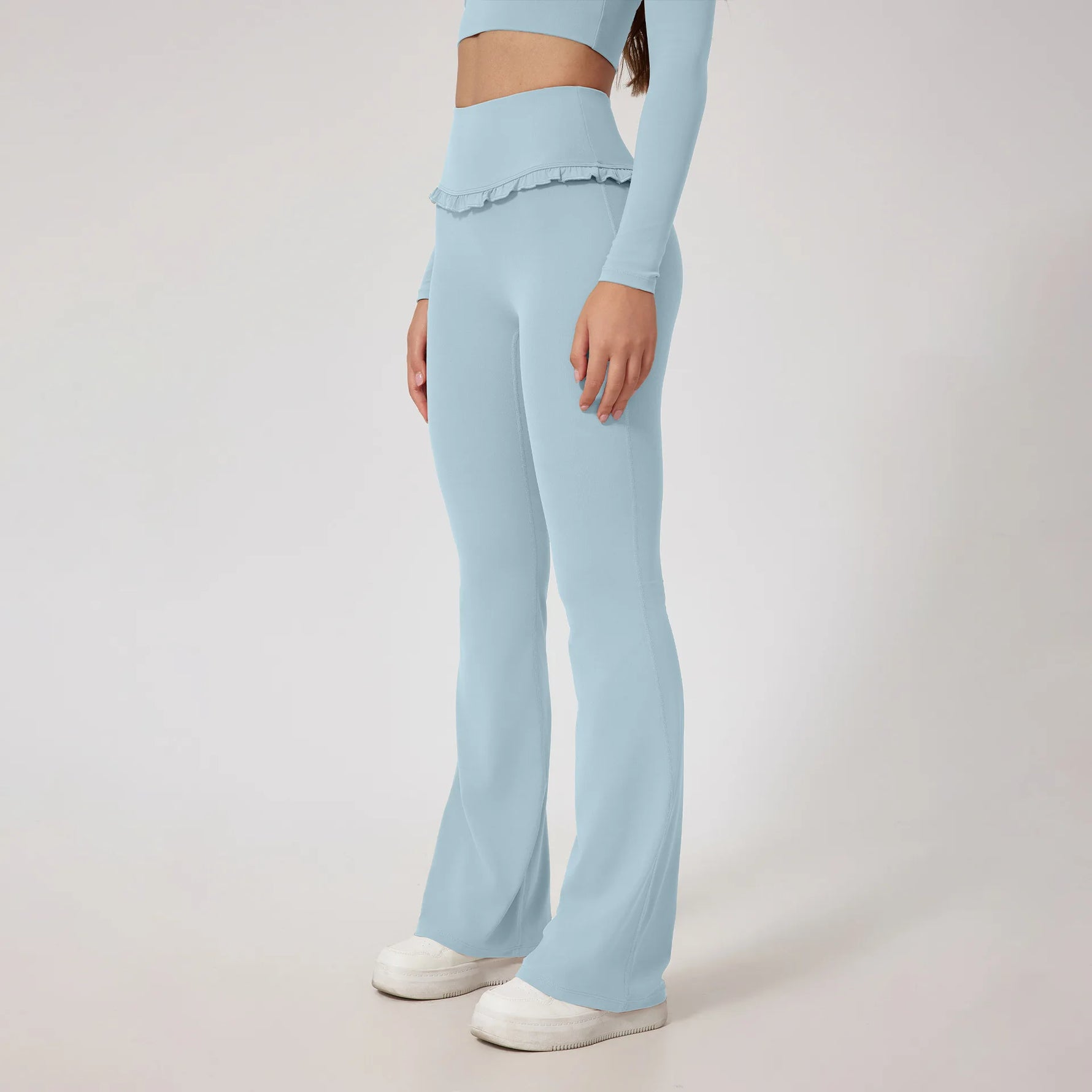 Damen Yogahose Mit Hoher Taille PoLift Knöchellang Für Yoga Laufen Fitness