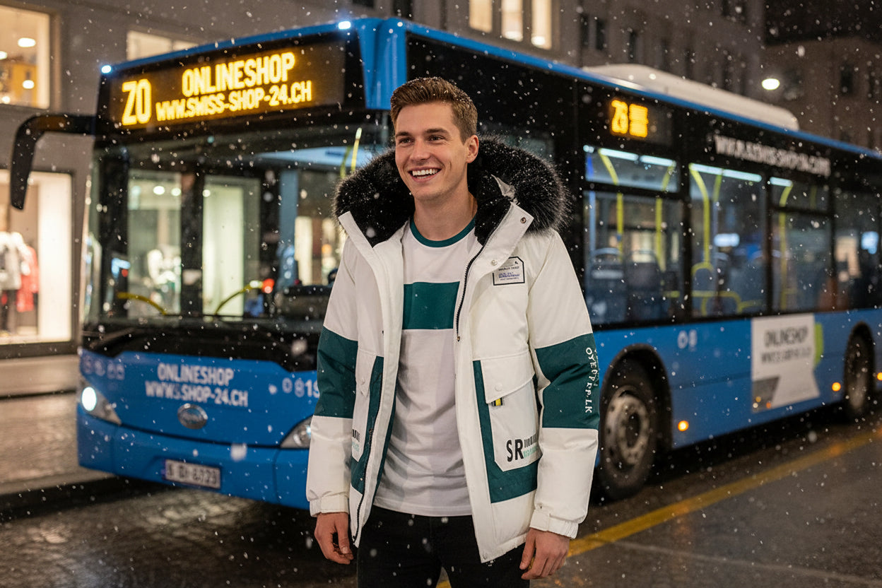 Herren Winter Fleece Sportjacke Mit Kunstpelz Kapuze Atmungsaktiv