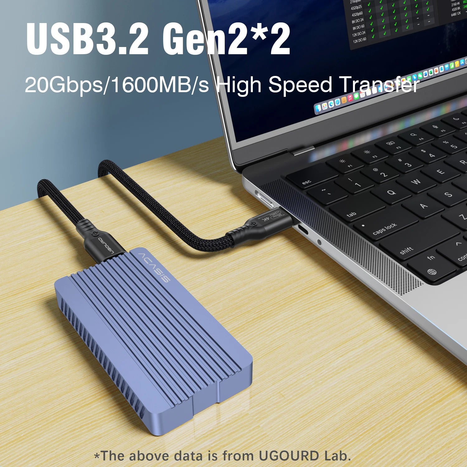 USB C Kabel 5 m USB3.2 Gen2 TypC 20 Gbps PD 240W Für MacBook Pro Und iPad Pro