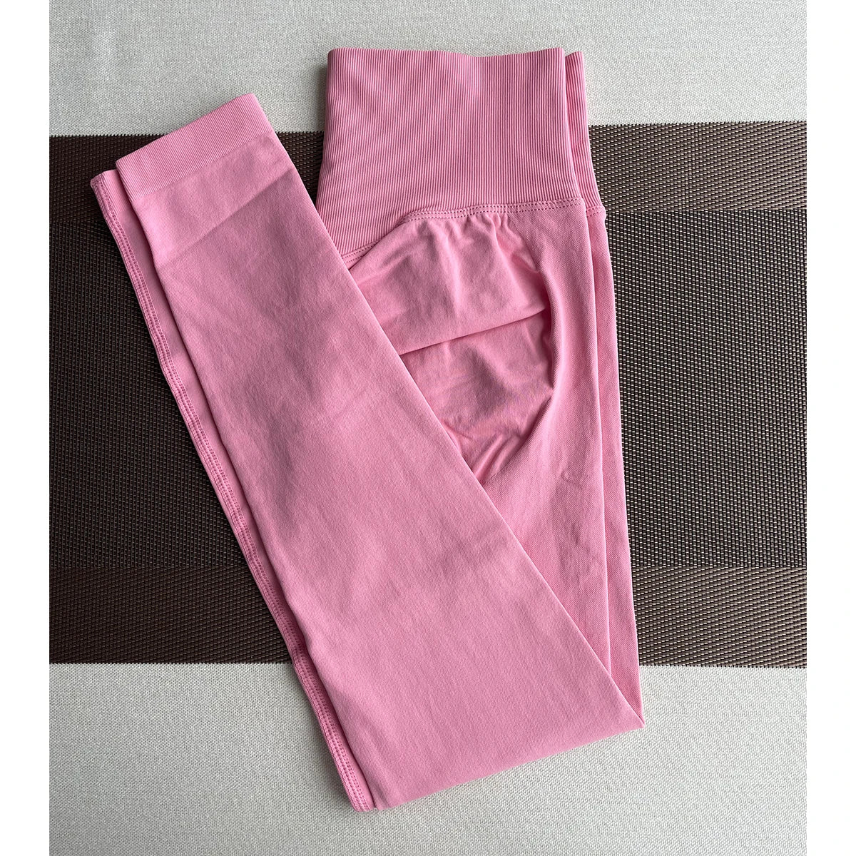 Damen Yoga Leggings Hoher Bund Nahtlos Atmungsaktiv Po Lift Gym Hose