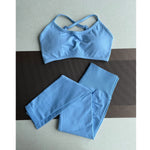 Damen Yoga Leggings Hoher Bund Nahtlos Atmungsaktiv Po Lift Gym Hose