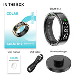 COLMI R12 Smart Ring Unisex Touchscreen Gesundheitsmonitor Kabelloses Laden 5ATM