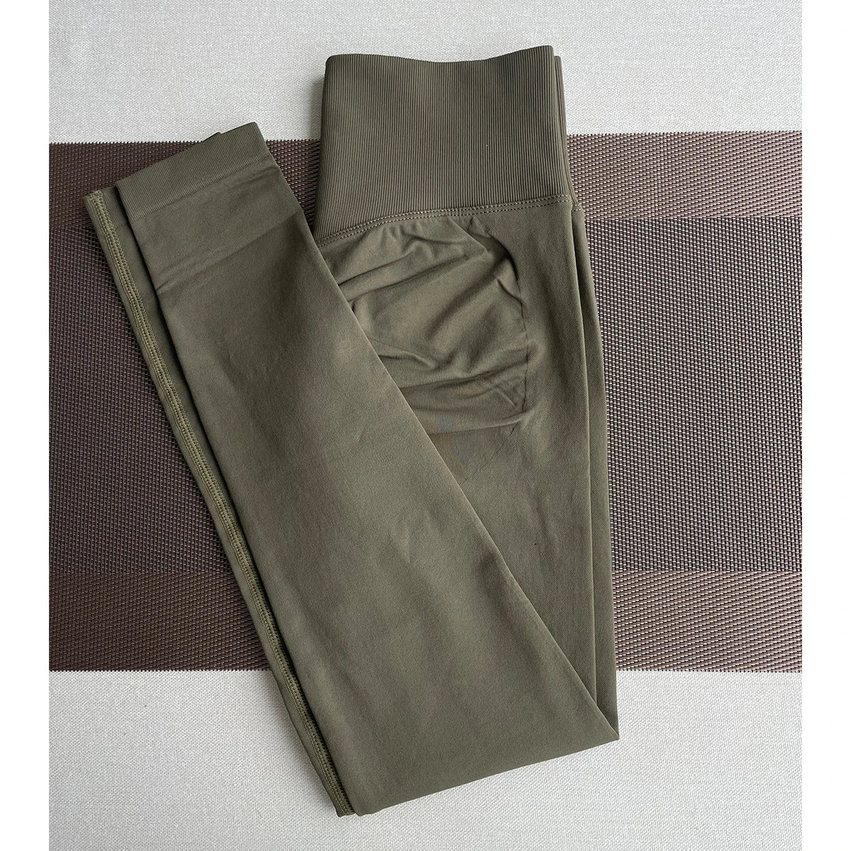 Damen Yoga Leggings Hoher Bund Nahtlos Atmungsaktiv Po Lift Gym Hose