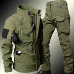 Herren Taktik Set Wasserdicht Haifischhaut Softshell Jacke Cargohose Zweiteilig