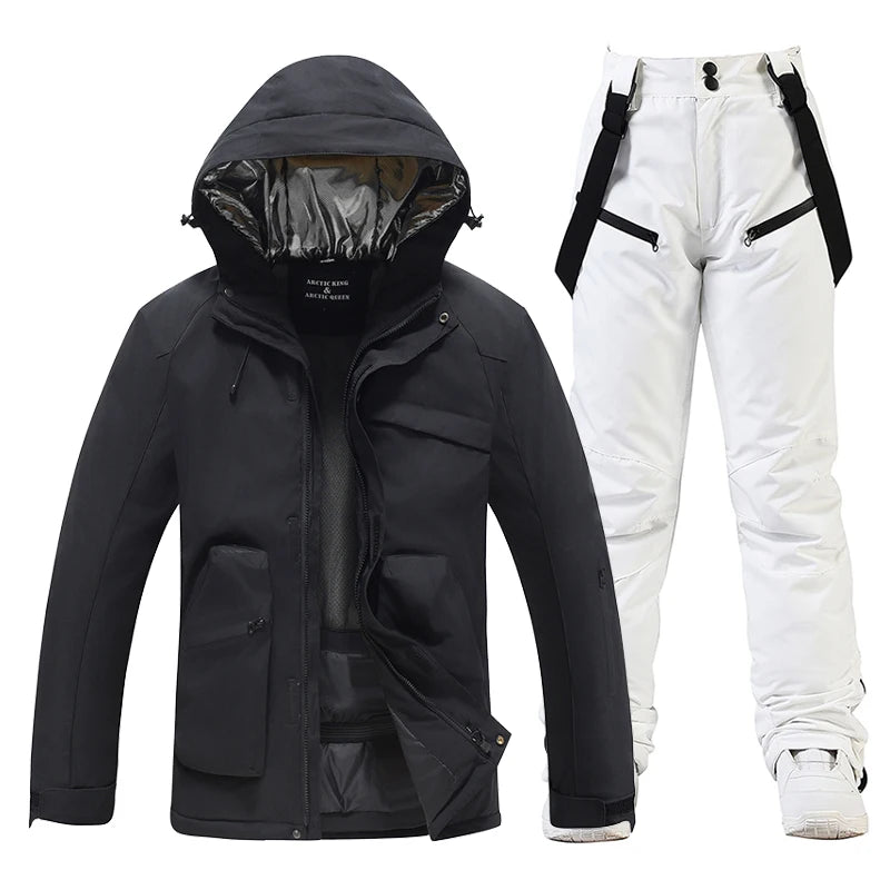 Herren Skianzug Wasserdicht Winddicht Winter