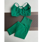 Damen Yoga Leggings Hoher Bund Nahtlos Atmungsaktiv Po Lift Gym Hose