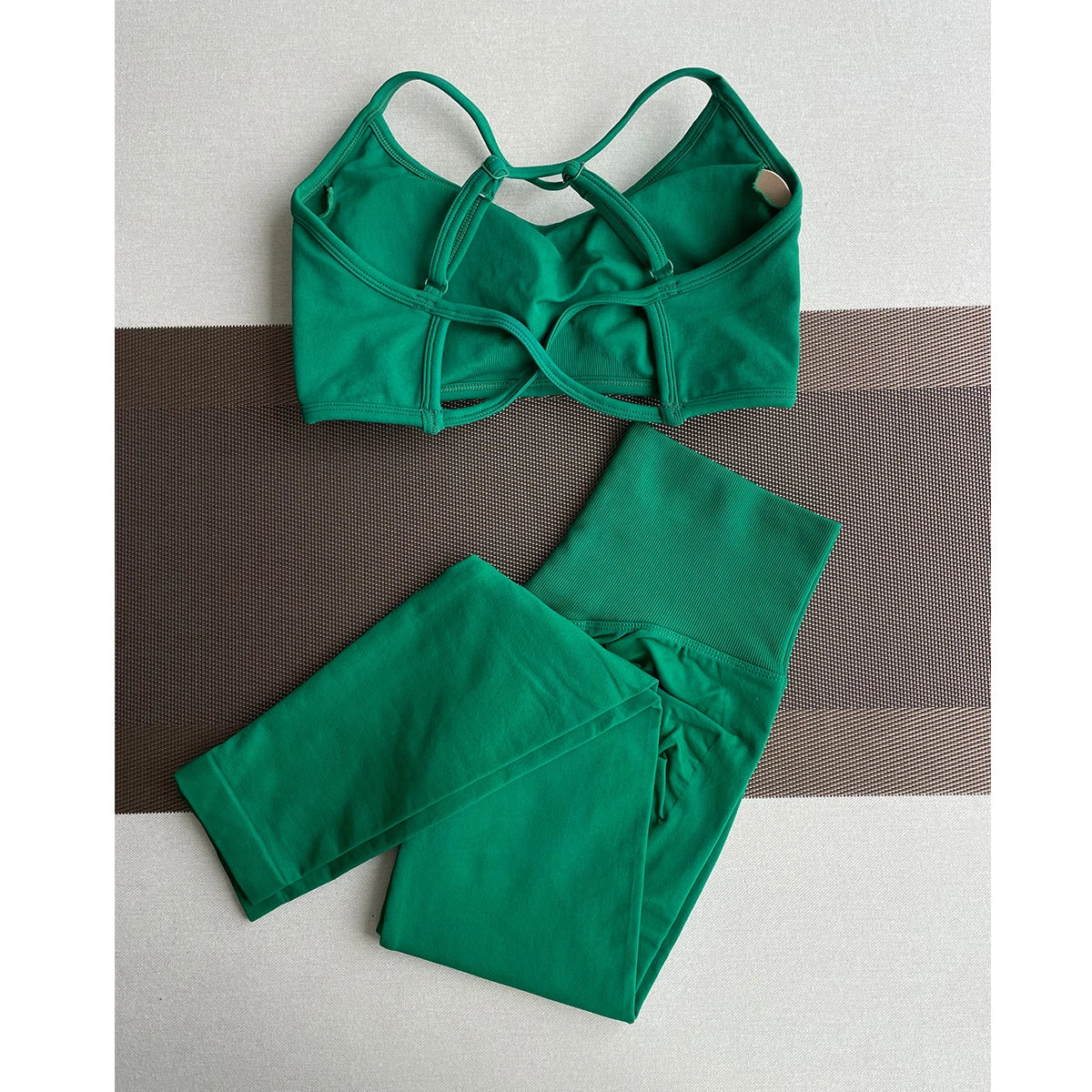 Damen Yoga Leggings Hoher Bund Nahtlos Atmungsaktiv Po Lift Gym Hose