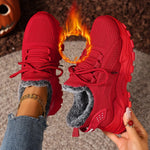 Damen Winter Sneaker Gefüttert Warm Rutschfest Outdoor Sportschuhe