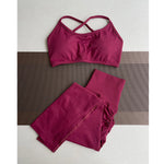 Damen Yoga Leggings Hoher Bund Nahtlos Atmungsaktiv Po Lift Gym Hose