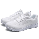 Damen Sneaker Weiss Klassik Sportschuhe Bequem Alltag Turnschuhe