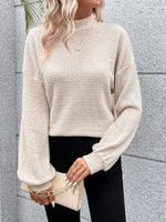 Damen Rollkragenshirt Locker Warm – Herbst Winter Oberteil