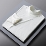 Rollkragen Langarm Einfarbiges Shirt Herren Slim Fit Stilvoll