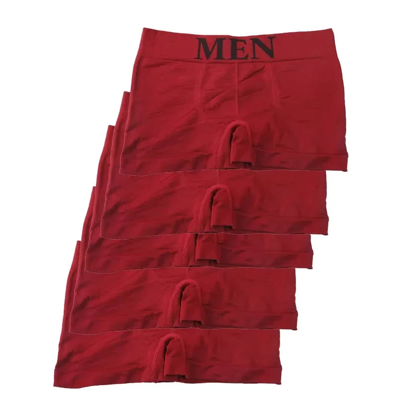 5er-Set Herren Boxershorts: dünn, elastisch, atmungsaktiv, alltagstauglich, in verschiedenen Farben.