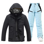 Herren Skianzug Wasserdicht Winddicht Winter