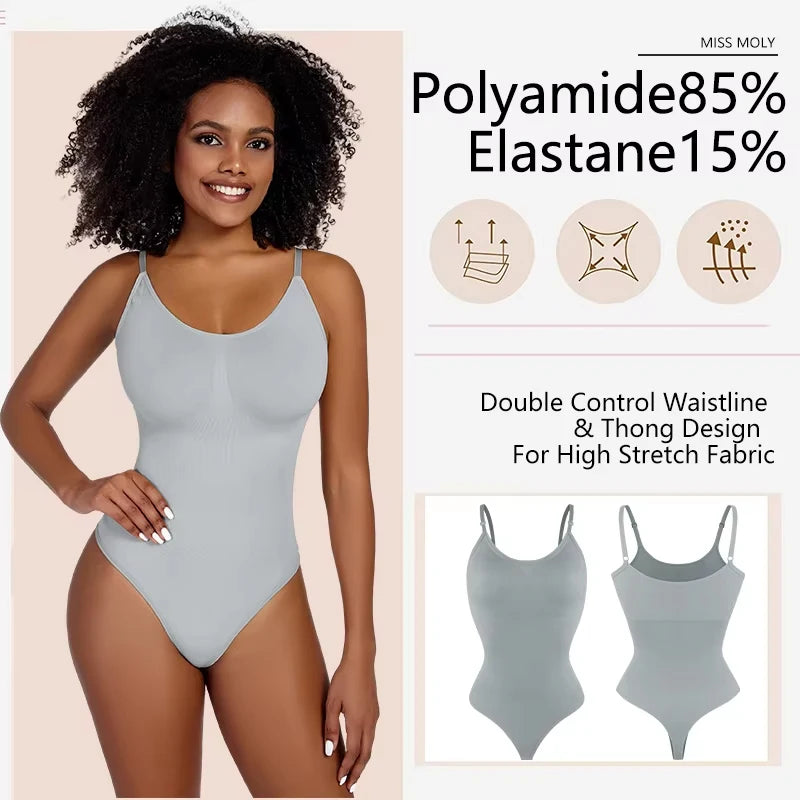 Shapewear Body Damen Ganzkörperformer Bauchkontrolle PoLift Weicher Komfort