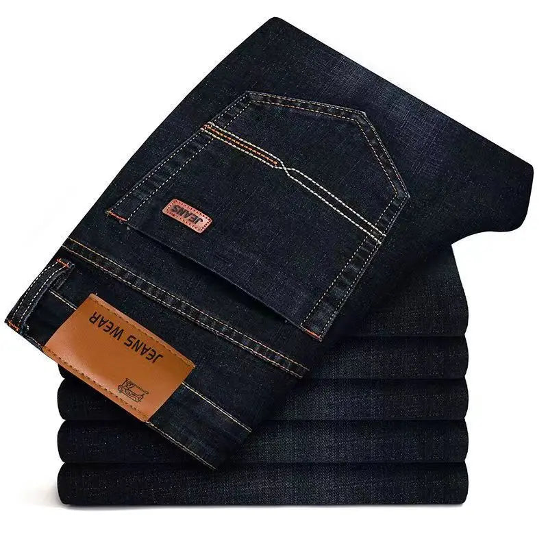 Business Jeans Herren Mit Stretch Gerade Passform Für Arbeit