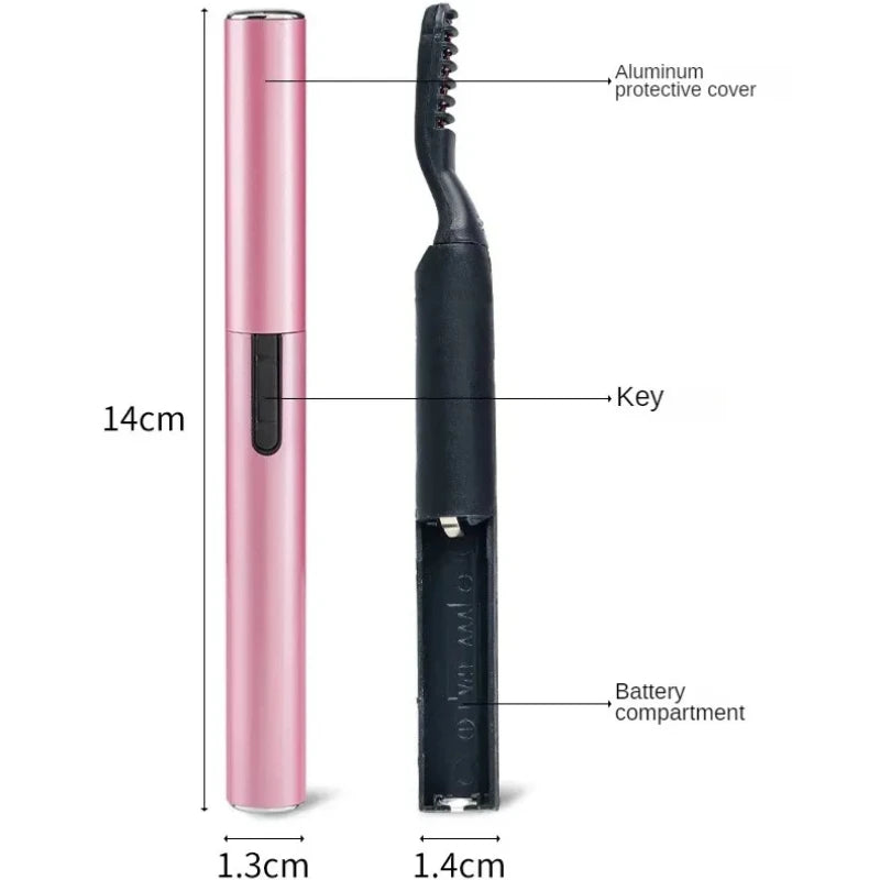 Elektrische Wimpernzange Damen Mini Beheizt Tragbar Schnelle Erwärmung