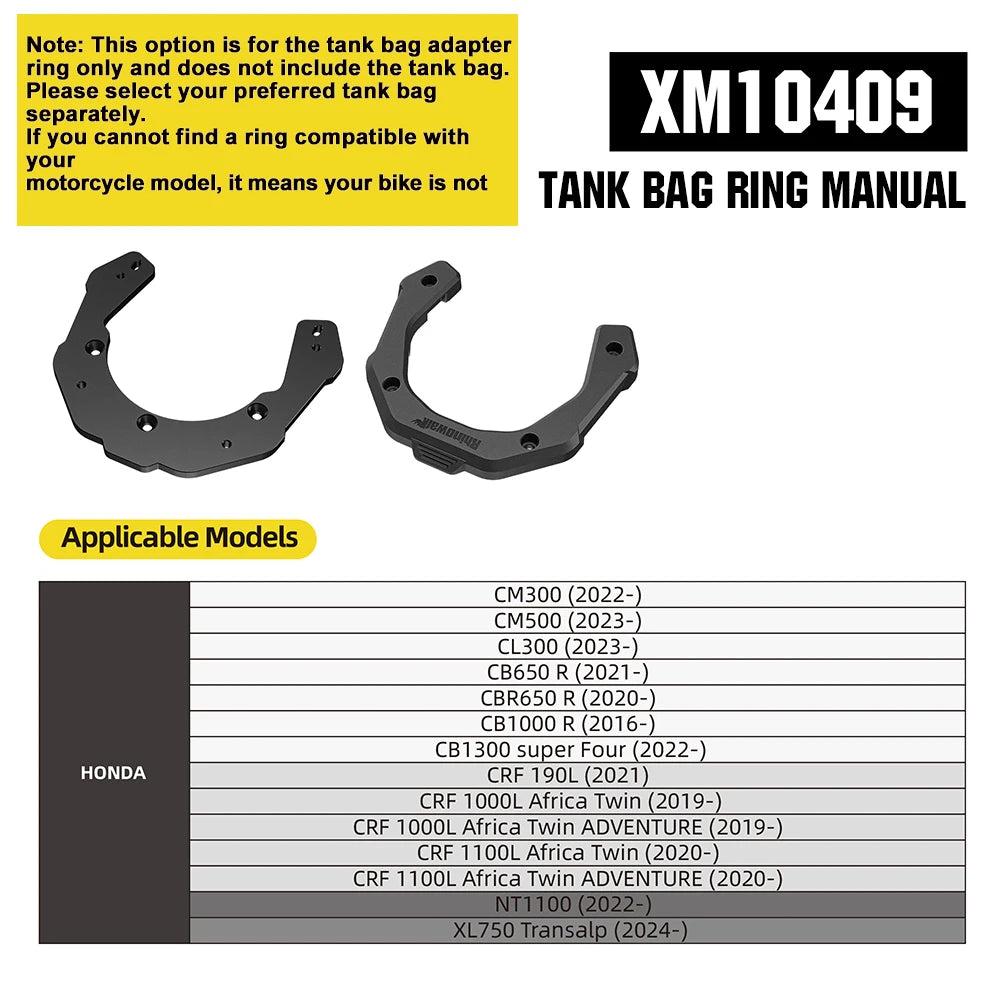 Rhinowalk Magnetische Tanktasche 6,5 L Motorradfahrer Schnellverschluss