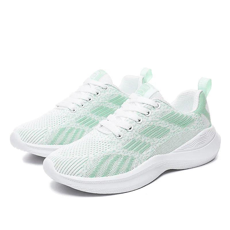 Damen Laufschuhe Mesh Atmungsaktiv Air Kissen Leicht Sportschuhe