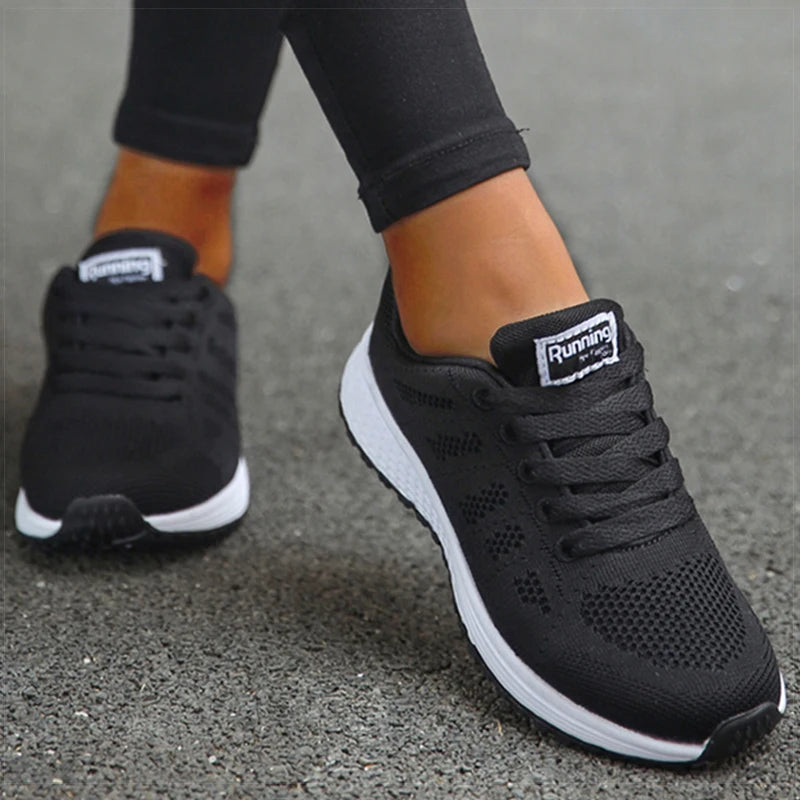 Damen Sneaker Weiss Klassik Sportschuhe Bequem Alltag Turnschuhe