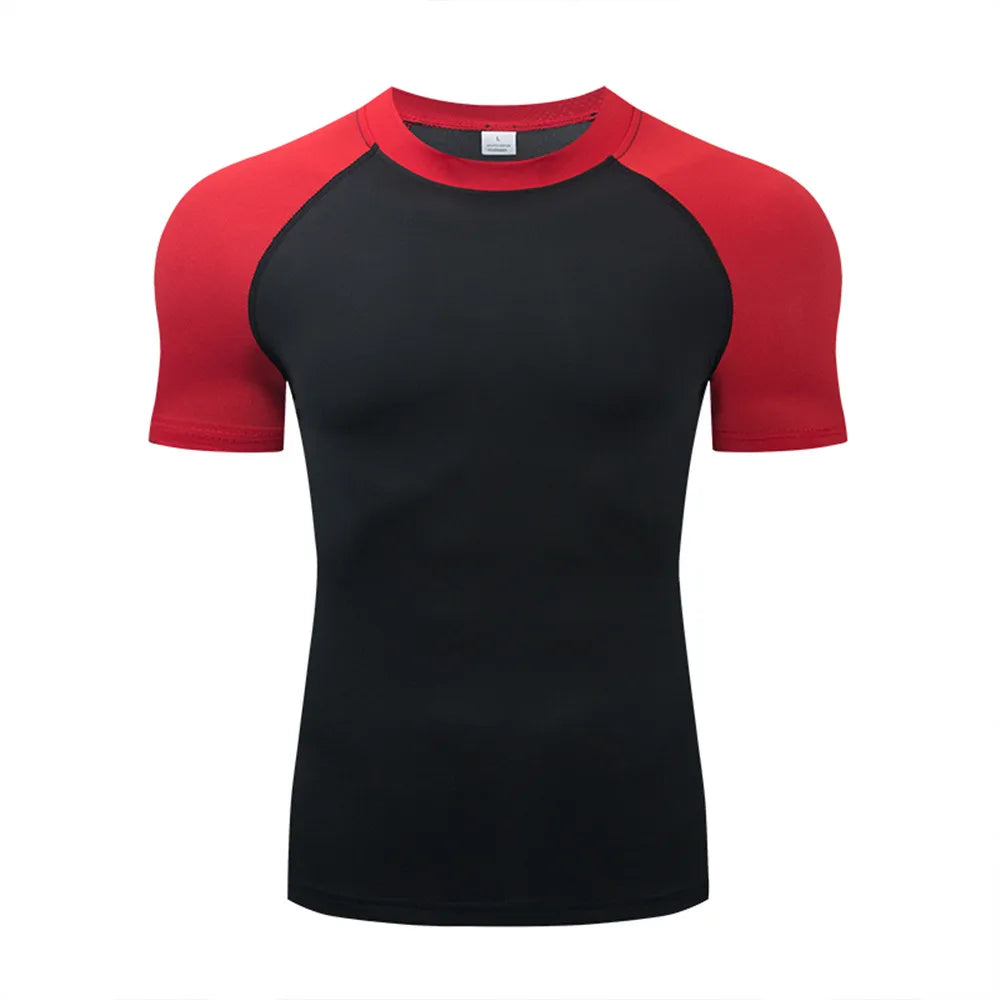 Herren Kompressions T Shirt Atmungsaktiv Schnelltrocknend Feuchtigkeitstransport
