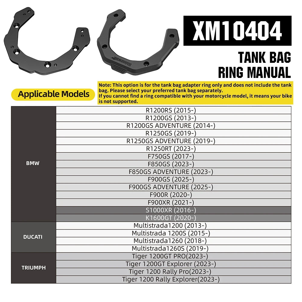 Rhinowalk Magnetische Tanktasche 6,5 L Motorradfahrer Schnellverschluss