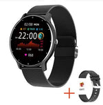 Smart Uhr Damen Herren 1,28 Zoll Touchscreen Anruf Benachrichtigung Fitness