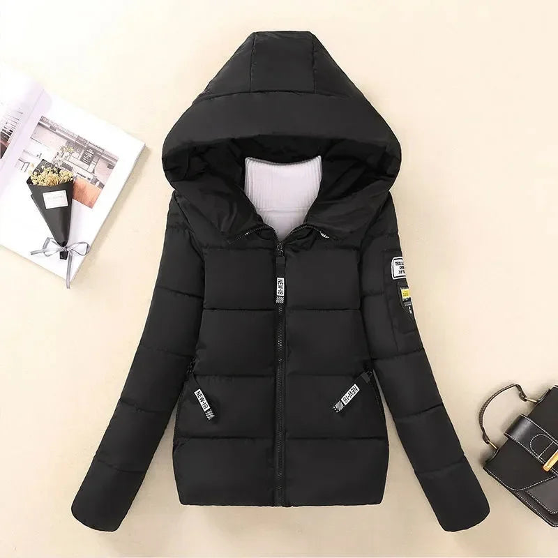 Winterjacke Damen Parka Mit Kapuze Gepolstert Warm