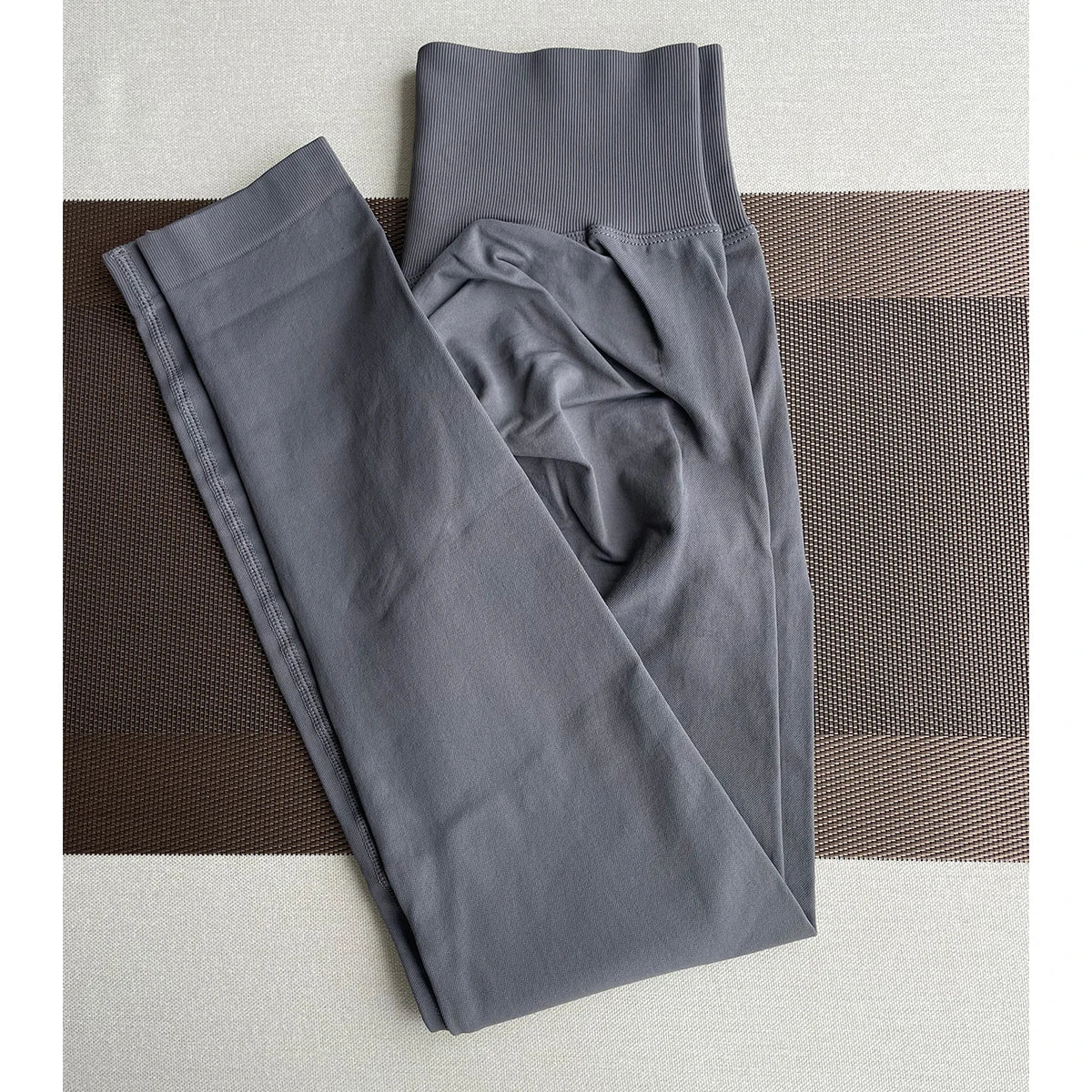 Damen Yoga Leggings Hoher Bund Nahtlos Atmungsaktiv Po Lift Gym Hose