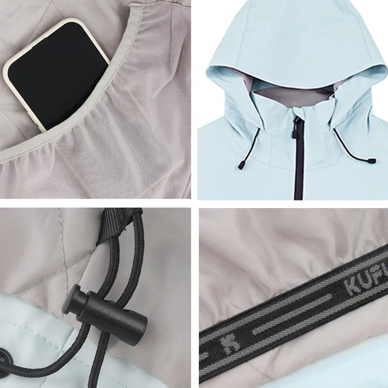 Herren Skianzug Wasserdicht Winddicht Winter