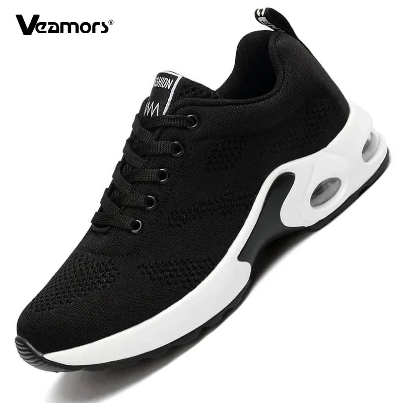 Damen Laufschuhe Mesh Atmungsaktiv Air Kissen Leicht Sportschuhe