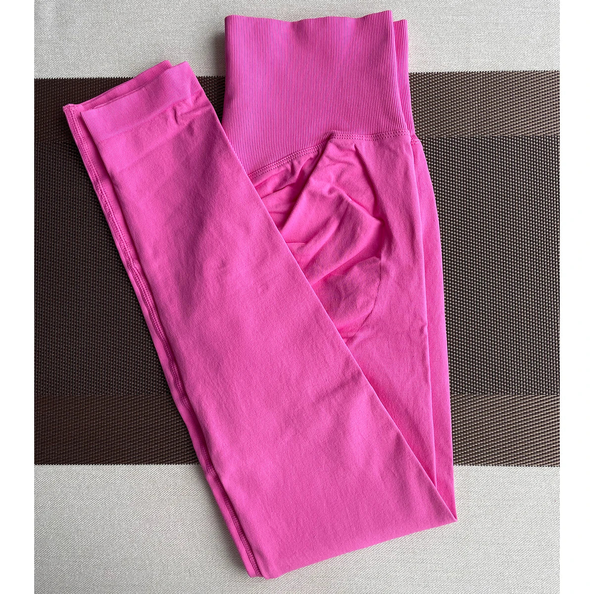 Damen Yoga Leggings Hoher Bund Nahtlos Atmungsaktiv Po Lift Gym Hose