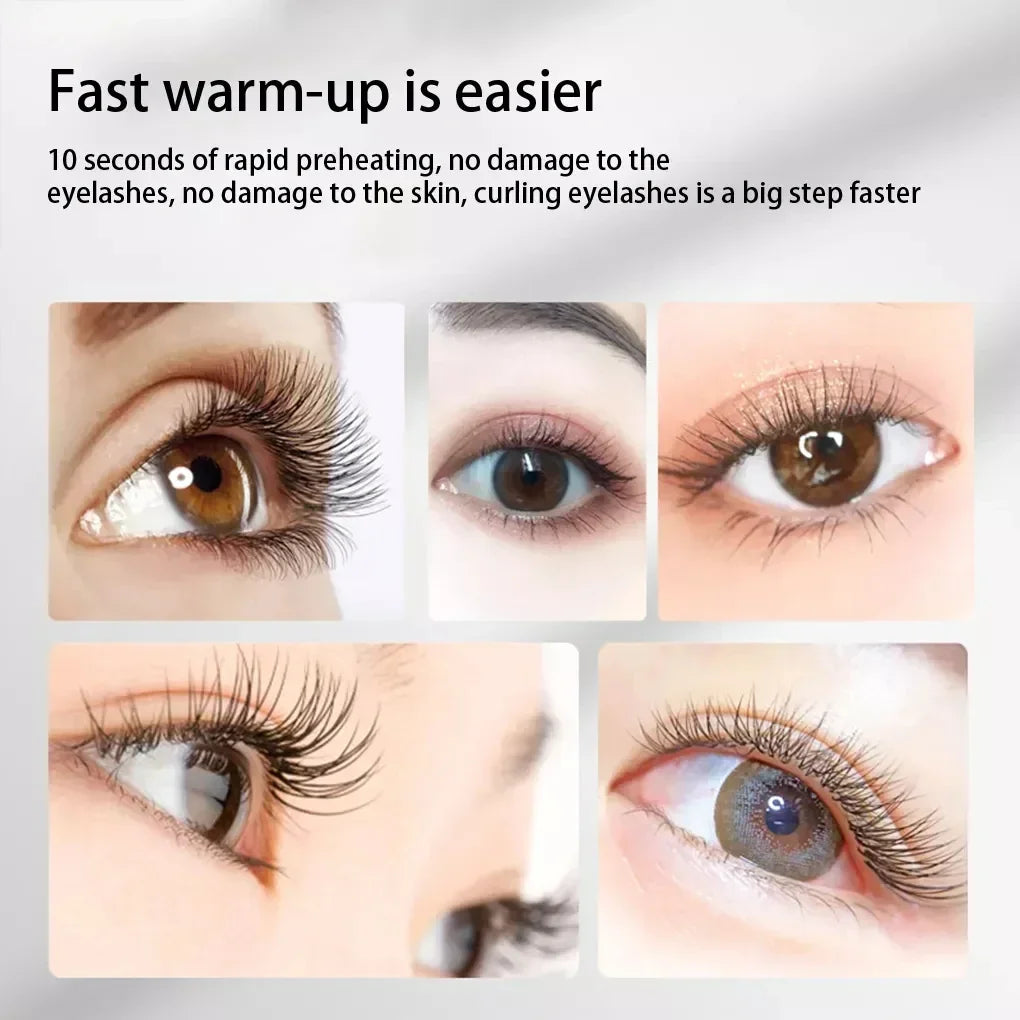 Elektrische Wimpernzange Damen Mini Beheizt Tragbar Schnelle Erwärmung