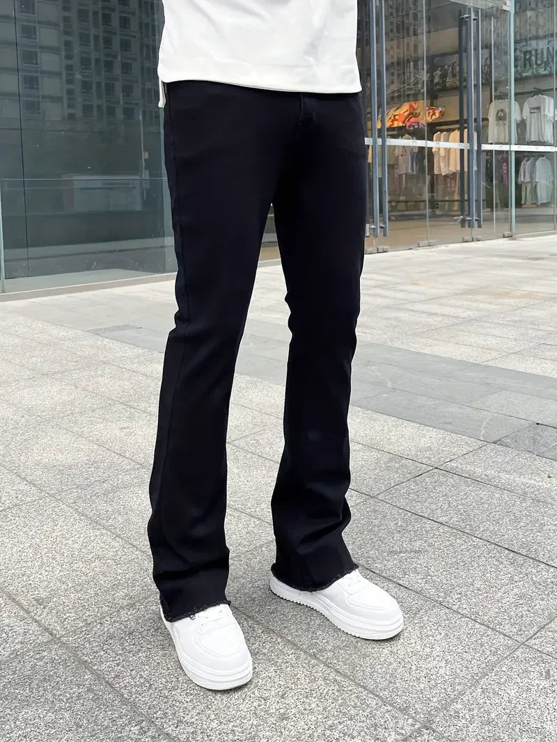 Skinny Jeans Herren Dunkelblau - Street Style Denim Slim Fit