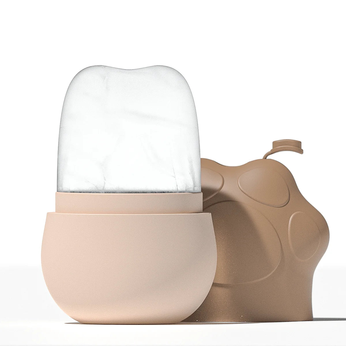 Damen Silikon Eisgesichtsroller Kühlende Hautpflege Gesicht Augen Hals