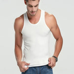 Herren Baumwollweste Atmungsaktiv Training Und Bodybuilding Nahtlose Optik