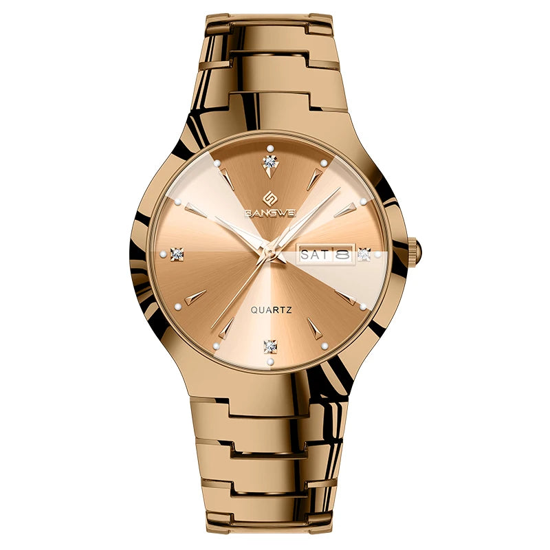 BANGWEI Damen Quarzuhr aus Edelstahl – Elegant & wasserbeständig