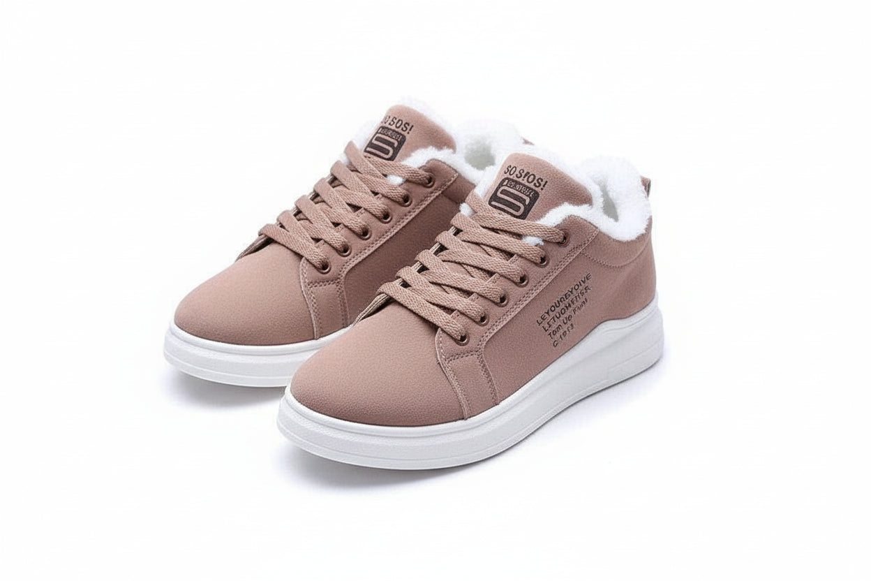 Damen Winter Sneaker Gefüttert Rutschfest Warm Innenfutter