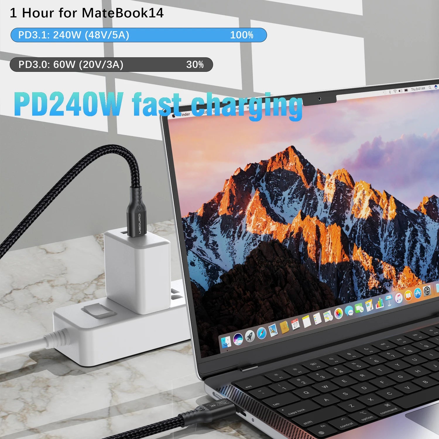 USB C Kabel 5 m USB3.2 Gen2 TypC 20 Gbps PD 240W Für MacBook Pro Und iPad Pro
