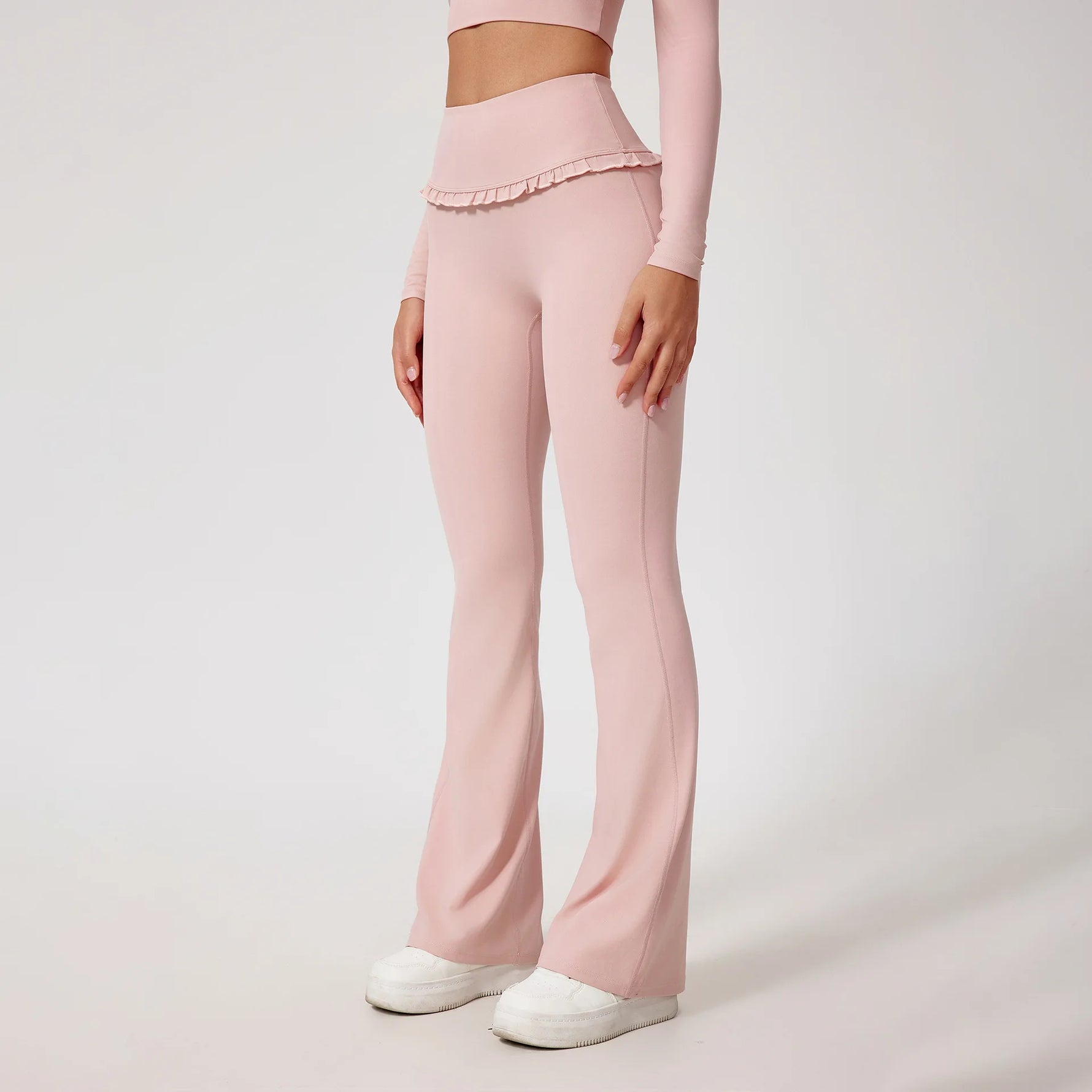 Damen Yogahose Mit Hoher Taille PoLift Knöchellang Für Yoga Laufen Fitness