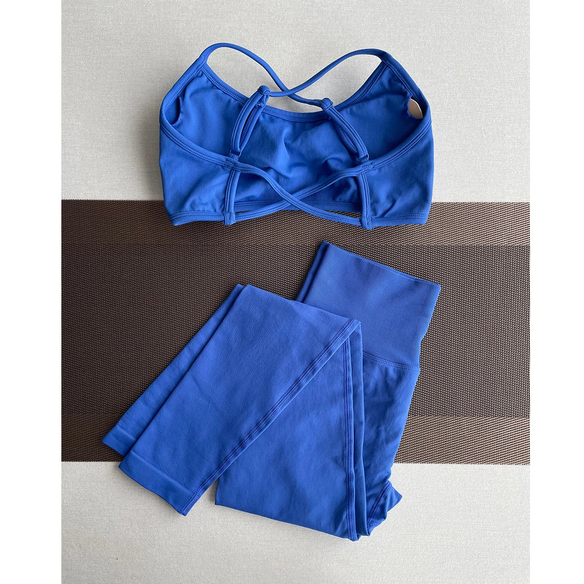 Damen Yoga Leggings Hoher Bund Nahtlos Atmungsaktiv Po Lift Gym Hose