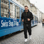 Herren Fleece Sportanzug Mit Reissverschlusspullover Und Mehrfachtaschen