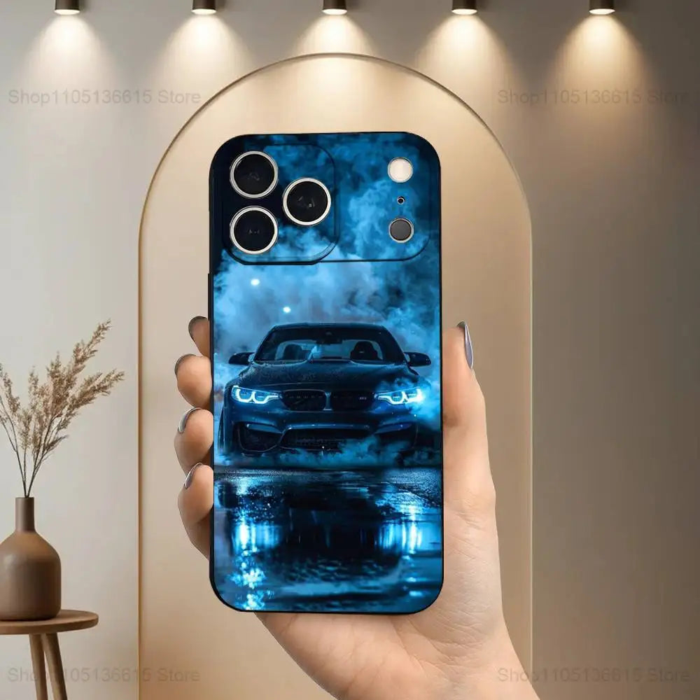 Autotelefonhülle Soft Silikon Schwarz Für IPhone Unisex Schutz Vor Stösse