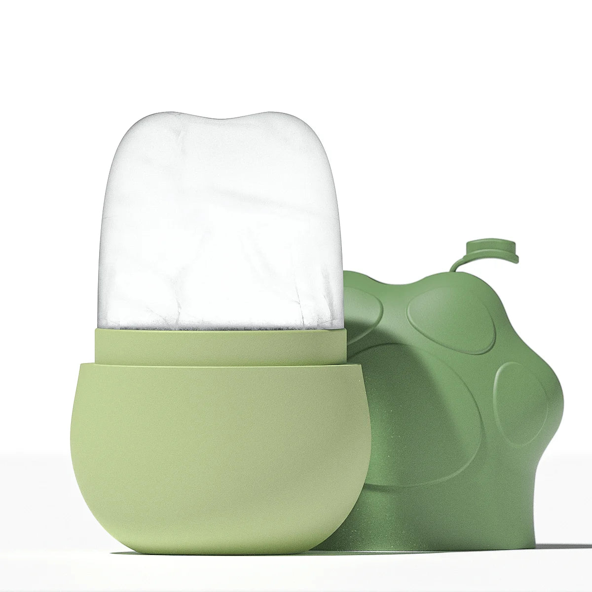 Damen Silikon Eisgesichtsroller Kühlende Hautpflege Gesicht Augen Hals