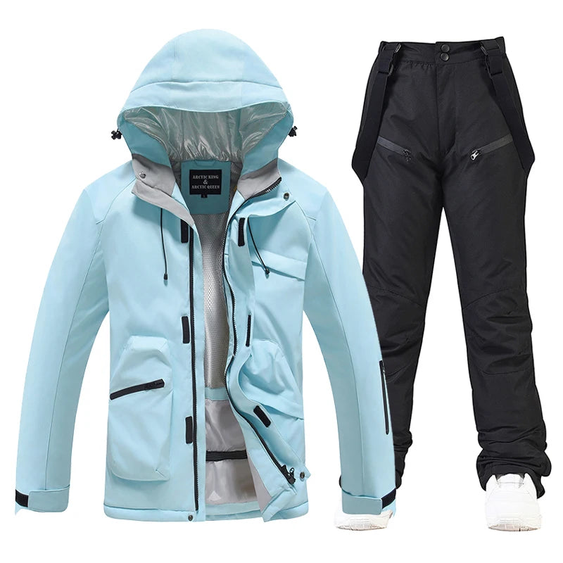 Herren Skianzug Wasserdicht Winddicht Winter