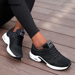 Damen Laufschuhe Mesh Atmungsaktiv Air Kissen Leicht Sportschuhe
